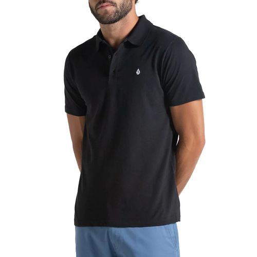 Camiseta Polo Masculina Volcom Classic Stone PRETO-VLTS050019- -1-